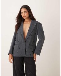 ASOS - Elegante Oversized Blazer Met Versiering - Lyst