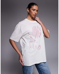 HUGO - Camiseta Blanca Extragrande De -Blanco - Lyst