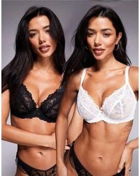 Ann Summers - Fuller Bust Sexy Lace 2 Pack Non Padded Plunge Bras - Lyst