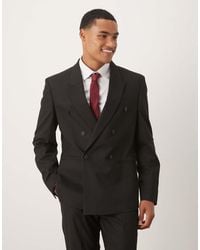 ASOS - Double Breasted Slim Suit Jacket - Lyst