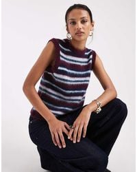 ASOS - Knitted Boxy Fit Tank Top - Lyst