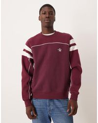 Alma de Ace - Sudadera Con Diseño Color Block Brooklyn De -Rojo - Lyst