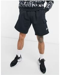 Nike - Sportswear Club Pantalón corto con bolsillos Negro - Lyst