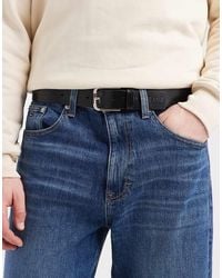Tommy Hilfiger - Austin Leather Belt With Logo Buckle - Lyst