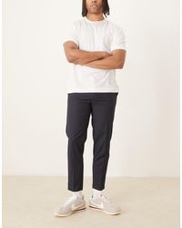 ASOS - Nette Broek Met Toelopende Pijpen En Biezen - Lyst
