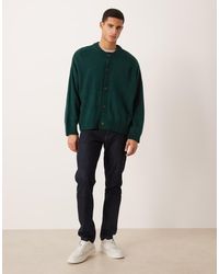 ASOS - Super Oversized Boxy Fit Knitted Crew Neck Cardigan - Lyst