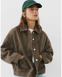 Pull&Bear - Boxy Denim Overshirt - Lyst