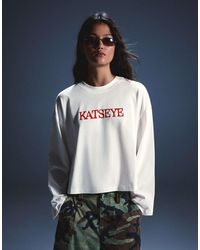 Bershka - Katseye Print Long Sleeve T-shirt - Lyst