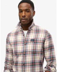 Superdry - – langärmliges holzfäller-hemd aus baumwolle mit optischem drayton-karomuster - Lyst