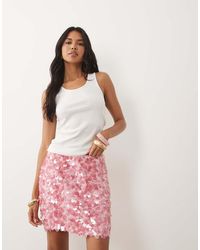 ASOS - Layered Sequin Mini Skirt - Lyst
