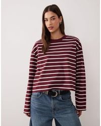 ASOS - Long Sleeve Boxy Crop T-shirt - Lyst