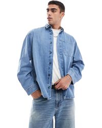 Jack & Jones - Chemise oversize en denim épais - vintage délavé - Lyst