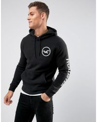 white and blue hollister hoodie