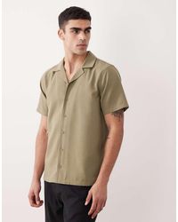 New Look - Linen Look Revere Shirt - Lyst