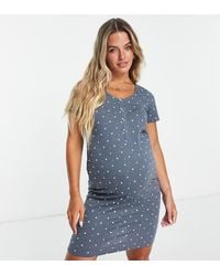 Mama.licious - Mamalicious Maternity Star Print Nightdress With Nursing Function - Lyst