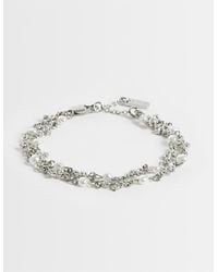 ASOS - 2 Pack Pearl And Cross Chain Bracelet - Lyst