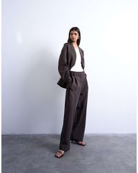 TOPSHOP - Double Pleat Suit Trouser - Lyst