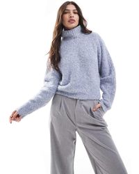 Pieces - High Neck Jumper - Lyst