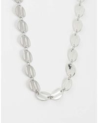 ASOS - Necklace With Clean Disc Design - Lyst