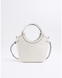 River Island - Rounded Handle Tote Bag - Lyst