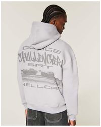Hollister - Boxy Dodge Challenger Graphic Hoodie - Lyst
