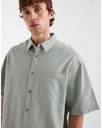 ASOS - Oversized Seersucker Stripe Shirt - Lyst