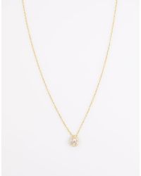 Lovisa - Collar De Plata De Ley Chapado En Oro Con Diseño Tipo Halo De Circonitas De - Lyst