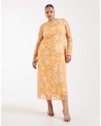 Never Fully Dressed - Cairo Reversible Mesh Maxi Dress - Lyst