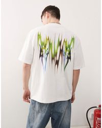 Weekday - T-shirt décontracté avec imprimé devant et au dos - Lyst