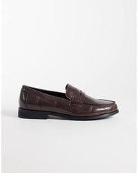 SEQWL - Hero Croc Detail Loafers - Lyst