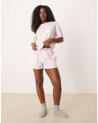Polo Ralph Lauren - Pique Short Sleeve Top & Shorts Pyjama Set - Lyst