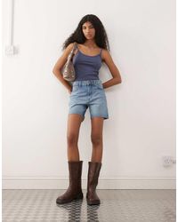 Wrangler - Cowboy Denim Shorts - Lyst