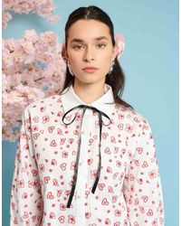Sister Jane - Heart And Flower Embroidered Shirt - Lyst