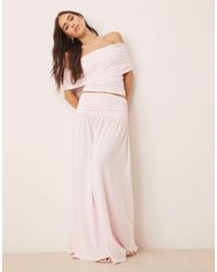 ASOS - Mix & Match Dropped Waist Ruched Maxi Skirt - Lyst
