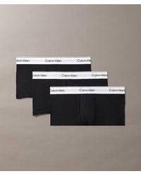 Calvin Klein - Icon Cotton Stretch Low Rise Boxer Trunks 3 Pack - Lyst