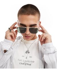 River Island - – navigator-sonnenbrille - Lyst