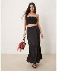 Gina Tricot - – gestufter maxirock - Lyst