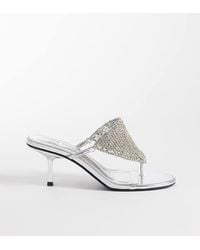 Public Desire - Mima Kitten Heel Sandals With Embellishment - Lyst
