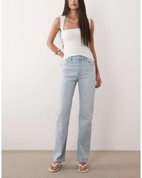 Calvin Klein - High Rise Straight Leg Jeans - Lyst