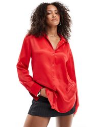 Miss Selfridge - – satin-hemdbluse - Lyst