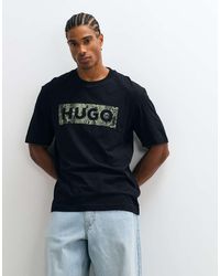 HUGO - Nerpient Regular-Fit T-Shirt Met Logo Op De Borst - Lyst
