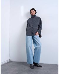 TOPSHOP - Cinch Low Rise Relaxed Jeans - Lyst