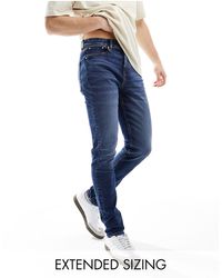 ASOS - Jeans skinny lavaggio scuro vintage - Lyst