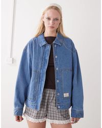 Obey - Sybil Button Through Denim Jacket - Lyst