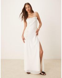 Hope & Ivy - Maxi Cami Jurk Mt Versiering En Gekruiste Achterkant - Lyst
