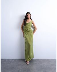 TOPSHOP - Velvet Midaxi Skirt - Lyst