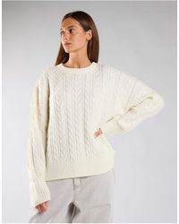 Glamorous - Cable Knit Crew Neck Jumper - Lyst