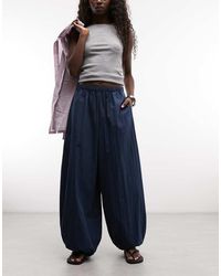 ASOS - Cotton Nylon Blend Pull On Balloon Trousers - Lyst