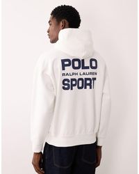 Polo Ralph Lauren - Sport Relaxed Fit Back Print Hoodie - Lyst