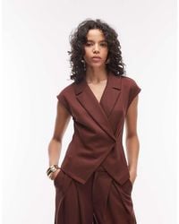 ASOS - Co-ord Jersey Twill Tailored Waistcoat - Lyst